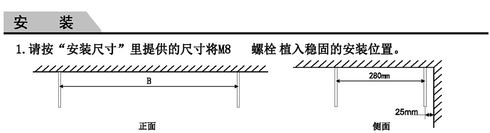 嵌入式吊頂/吸頂天花風(fēng)幕機(jī)安裝